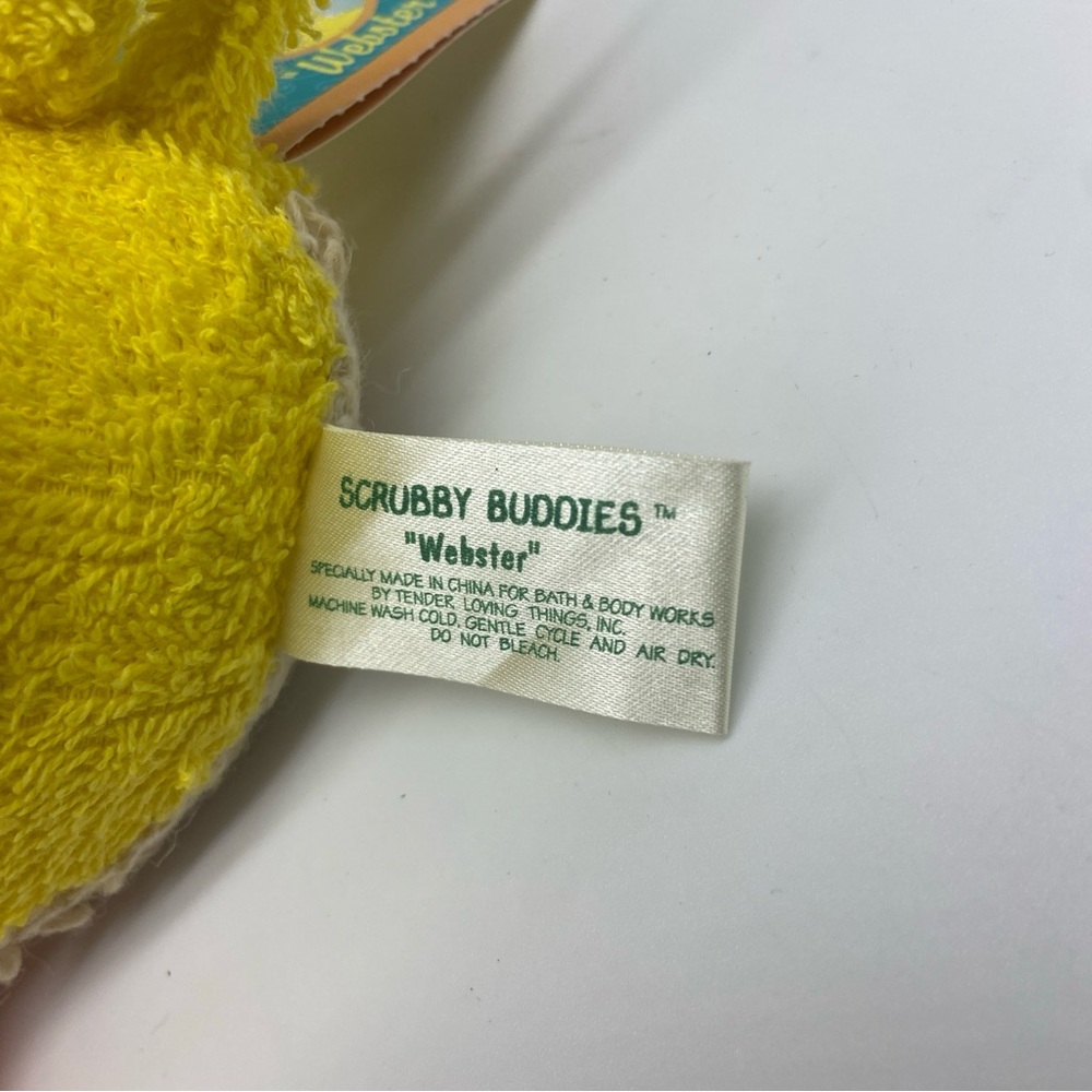 Scrubby Buddies "Webster" Rare & Retired Bath Plush Stuffed Animal 7" - Picture 6 of 7